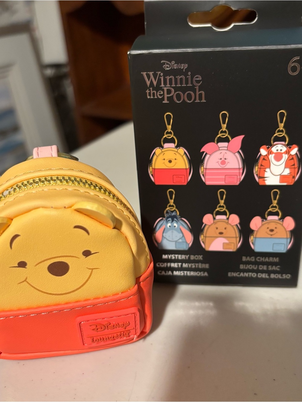 Disney Winnie the Pooh Yellow & Orange Kids Mini Backpack Coin Purse purse charm